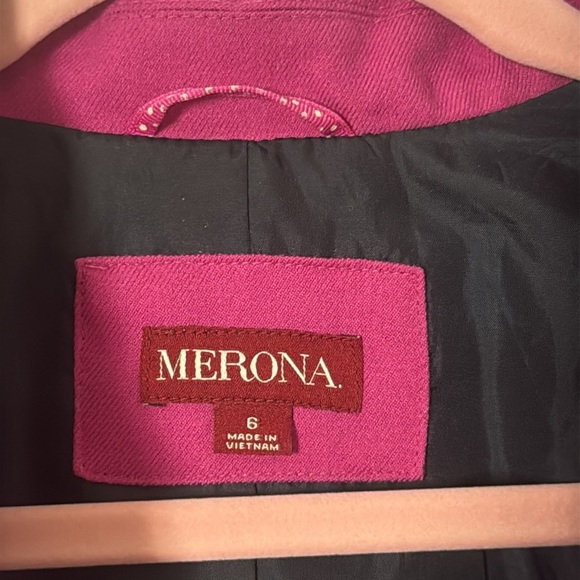 Merona Women's Fuchsia Blazer size 6 - Picture 2 of 4